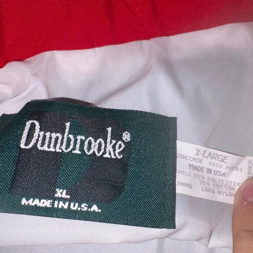 Vintage Dunbrooke Jacket XL Blank Colorblock Black White Red Deadstock 90s USA